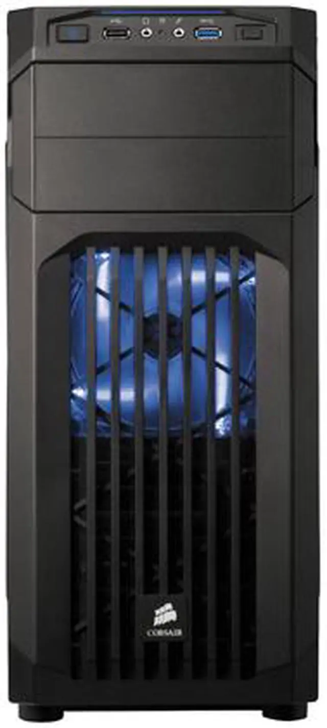 Alt view image 2 of 7 - Corsair Carbide Series SPEC-01 (CC-9011056-WW) Black Steel ATX Mid Tower Blue LED Mid-Tower Gaming Case Compatible with ATX Power Supply