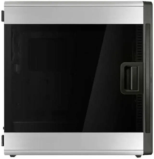 Alt view image 4 of 7 - RAIJINTEK ASTERION PLUS SILVER, an Alu. E-ATX Case, 4xUSB 3.0, 3x12025 LED Fan Pre-installed, Support 340mm VGA Card, 180mm(H) CPU Cooler, ATX/EPS PSU, Side-Opening Window Panel, Slim DVD Drive Bay