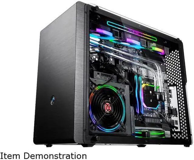 Alt view image 5 of 7 - OPHION M EVO TGS, a SFF case (micro ATX) with tempered glass, is designed to fulfill a smallest case built, compatible with max. 410mm VGA card, max. 3pcs 200mm fan, ATX PSU and comes with Riser card