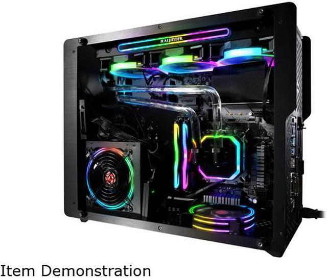 Alt view image 6 of 7 - OPHION M EVO ALS, a SFF chassis (m-ATX) with Solid Alu. side panel, is designed to fulfill a smallest case built with max.Possibility high-end, gaming and standard components.