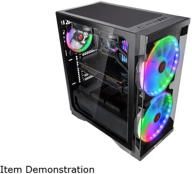 Alt view image 6 of 7 - RAIJINTEK SILENOS, an ATX Tower Designed to Install High Air Flow 200mm Fans and a Clean Transparent Front and Side Tempered glass (4.0mm), Supports VGA length up to 320mm, 2x3.5 HDDs & 6x2.5 HDD/SSDs