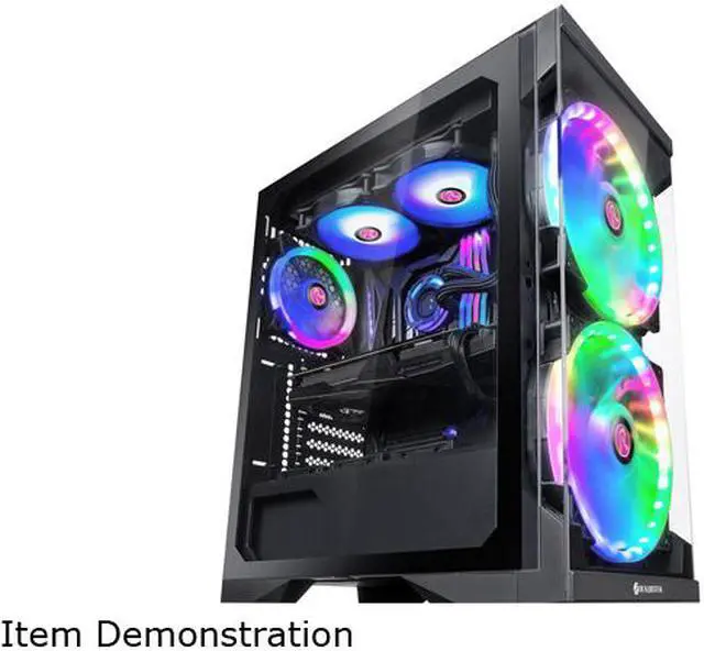 Alt view image 7 of 7 - RAIJINTEK SILENOS, an ATX Tower Designed to Install High Air Flow 200mm Fans and a Clean Transparent Front and Side Tempered glass (4.0mm), Supports VGA length up to 320mm, 2x3.5 HDDs & 6x2.5 HDD/SSDs