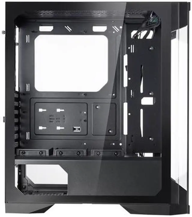 Alt view image 5 of 7 - RAIJINTEK SILENOS, an ATX Tower Designed to Install High Air Flow 200mm Fans and a Clean Transparent Front and Side Tempered glass (4.0mm), Supports VGA length up to 320mm, 2x3.5 HDDs & 6x2.5 HDD/SSDs