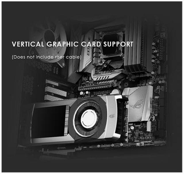 Alt view image 5 of 7 - anidees AI Crystal Cube <Mesh Front Panel> Dual Chamber Tempered Glass EATX /ATX PC Gaming Case with 5 RGB Fans / 2 LED Strips Mesh version - Black AI-CL-CUBE-MAR3