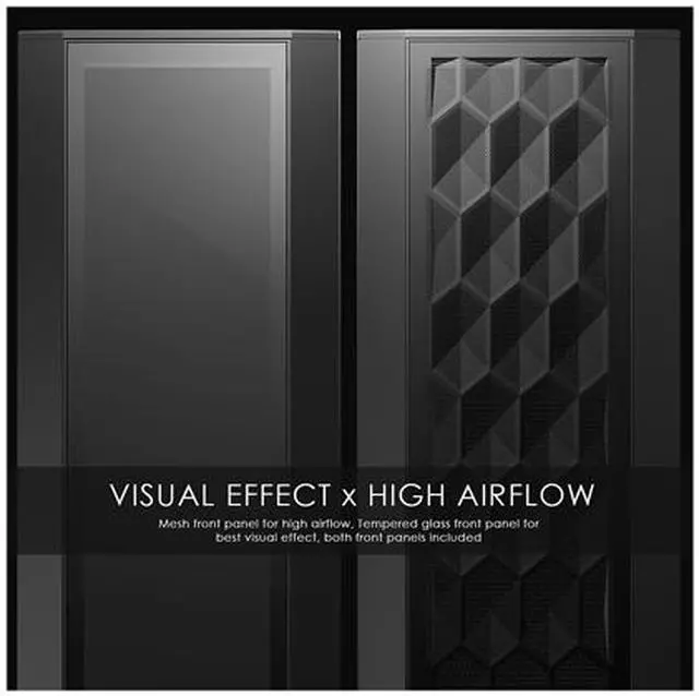 Alt view image 4 of 7 - Anidees AI Crystal XL PRO RGB Full Tower Tempered Glass XL-ATX/E-ATX/ATX Gaming Case Support 480/360 Radiator, Includes 5 x 120 PWM RGB Fans / 2 x RGB LED Strips - Black AI-XL-PRO-RGB (PC Case ONLY)