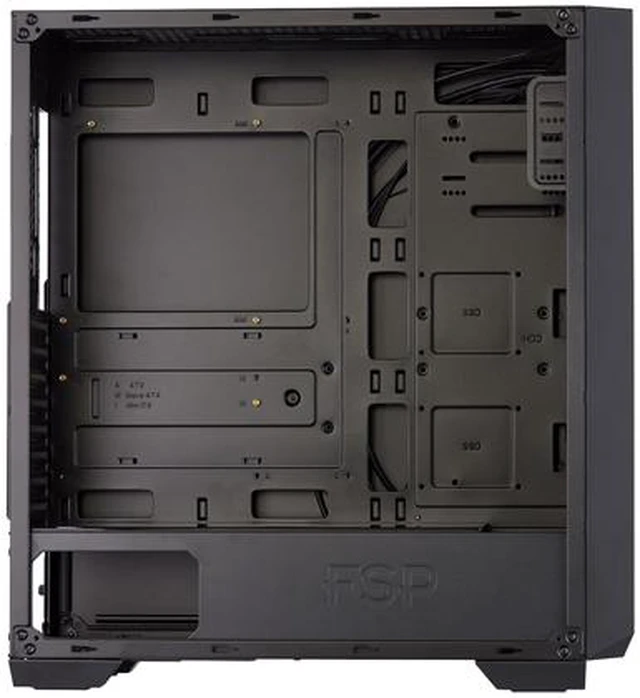 Alt view image 4 of 7 - FSP E-ATX Mid Tower PC Gaming Case with 2 Translucent Tempered Glass Panels, 4 Addressable RGB Fans, Asus & MSI Motherboard Sync (CMT520 Plus)