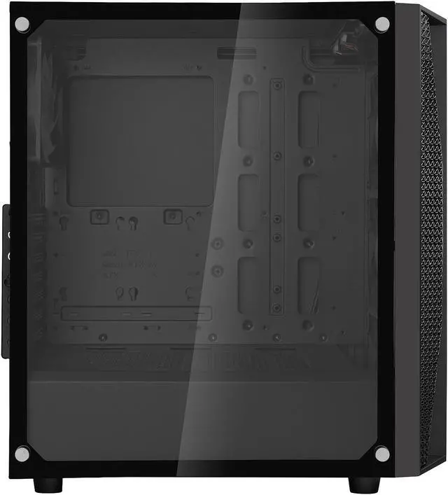 Alt view image 7 of 20 - silverstone fara b1 pro, argb lighting, tempered glass, mid tower atx chassis, sst-fab1b-pro