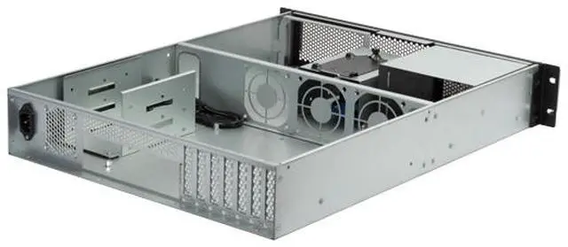 Alt view image 2 of 4 - Silverstone RM23-502 2U dual 5.25" Drive Bay ATX Rackmount Industrial Storage Server Chassis with USB 3.1 Gen1 interface