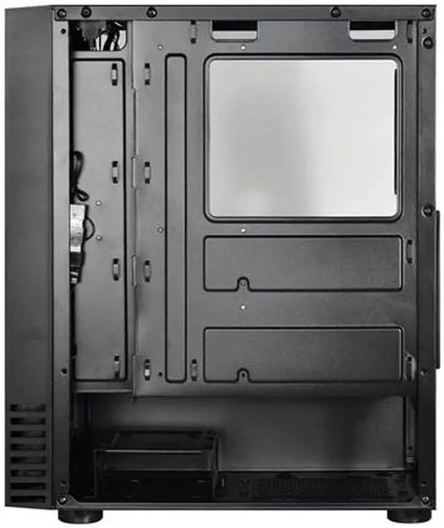 Alt view image 3 of 6 - Montech X2 MESH Black ATX Mid-Tower Case/High Airflow, Fine Mesh Front Panel, Full Glass Side Panel
, Pre-Installed 2 x 140mm, 1 x 120 mm Rainbow Led Fans