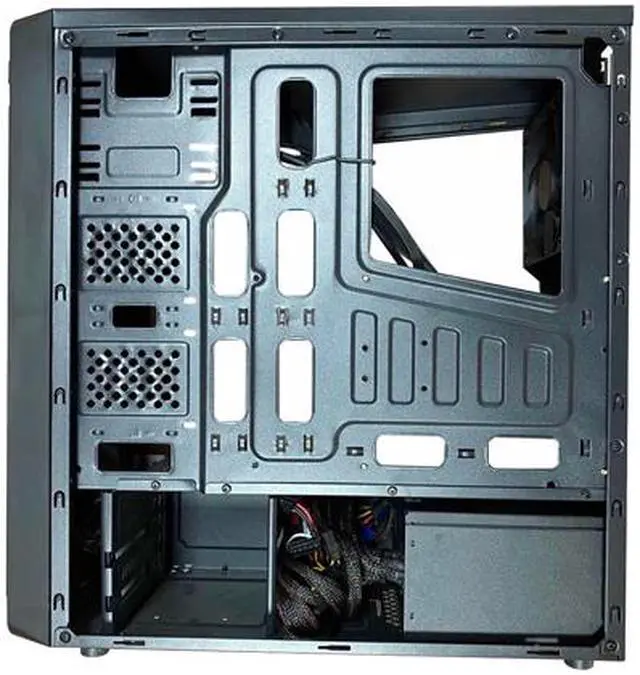 Alt view image 5 of 7 - EPOWER EP-2002BB-550 Mid Tower ATX/Micro ATX Black Computer Case with 550W Power Supply