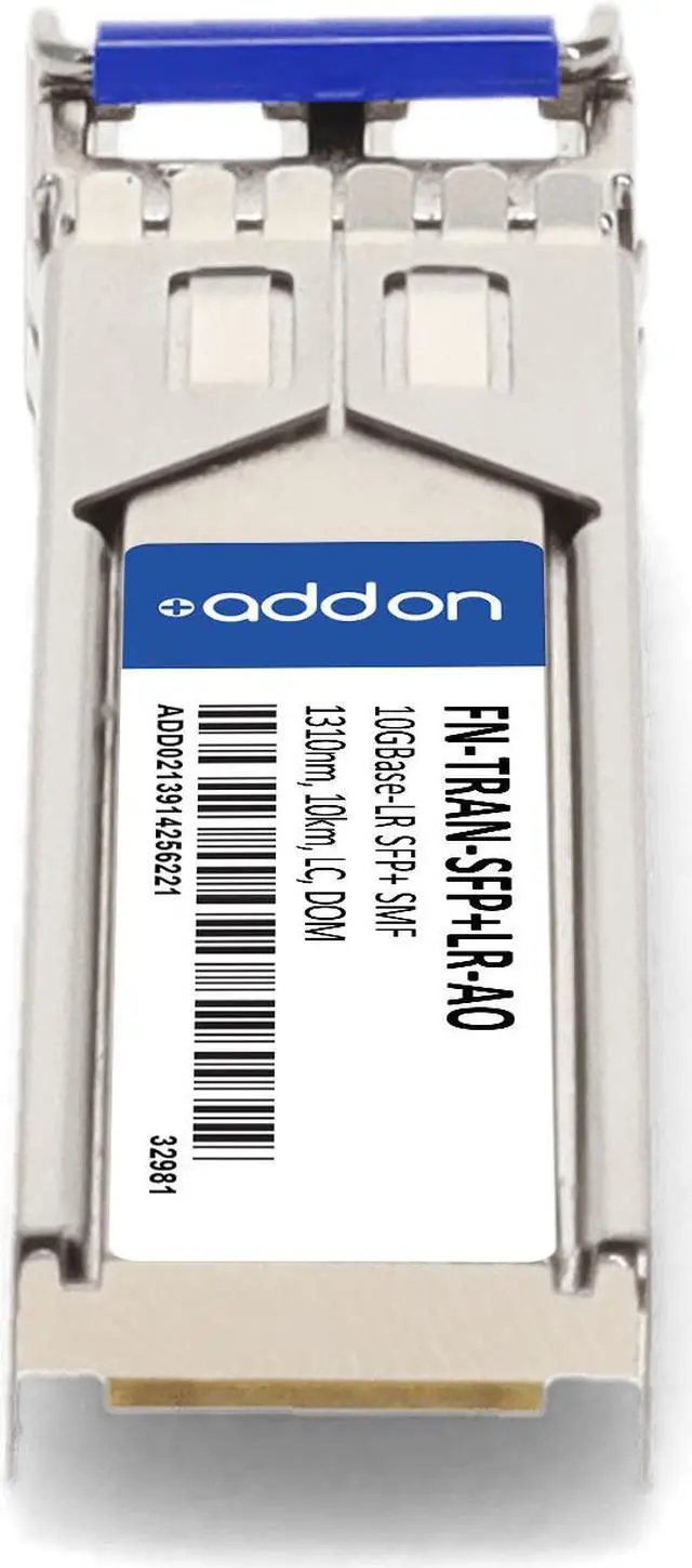 Alt view image 4 of 8 - Fortinet® FN-TRAN-SFP+LR Compatible TAA 10GBase-LR SFP+ Transceiver (SMF, 1310nm, 10km, LC, DOM)