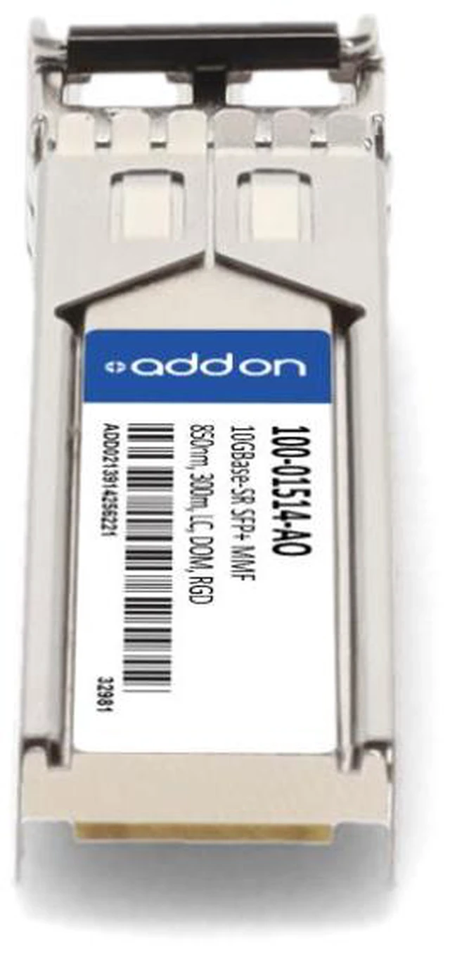 Alt view image 4 of 4 - AddOn Calix 100-01514 Compatible TAA Compliant 10GBase-SR SFP+ Transceiver (MMF, 850nm, 300m, LC, DOM, Rugged) - 100-01514-AO
