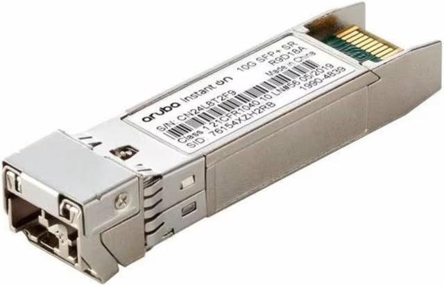 Alt view image 2 of 3 - HPE Instant On 10G SFP+ LC SR 300m OM3 MMF Transceiver R9D18A