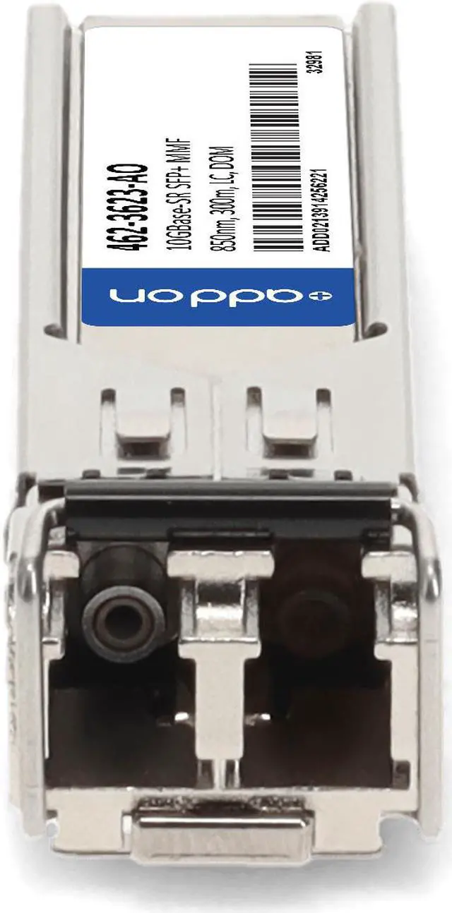 Alt view image 8 of 8 - Dell® 462-3623 Compatible TAA 10GBase-SR SFP+ Transceiver (MMF, 850nm, 300m, LC, DOM)