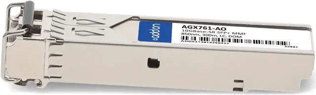 Alt view image 2 of 8 - Netgear® AGX761 Compatible TAA 10GBase-SR SFP+ Transceiver (MMF, 850nm, 300m, LC, DOM)