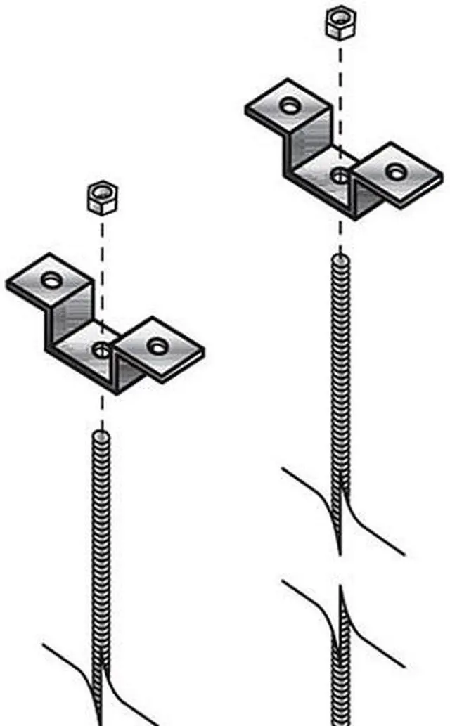 Main image of LADDER RACK THREADED CEILING KIT, GSA, TAA, 45 DAY STANDARD RETURN POLICY