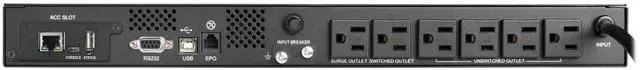 Alt view image 4 of 6 - Tripp Lite SmartPro 6 Outlet 120V 500VA 300W Line-Interactive UPS SMART500RT1UN