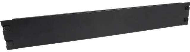 Main image of StarTech RKPNLTL2U StarTech.com 2U Blank Panel with tool-less installation - Server Rack Filler Panel - Aluminum, Plastic - Black - 2U Rack Height - 1 Pack - 0.6" Height - 3.5" Width -