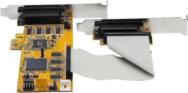 Alt view image 3 of 6 - StarTech.com PEX8S1050LP 8-Port PCI Express Serial Card - 16C1050 UART RS232 - PCIE Low Profile Bracket - DB9 Serial Card (PEX8S1050LP)