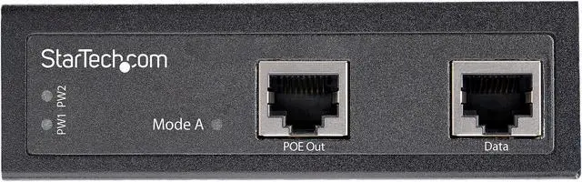 Alt view image 3 of 4 - StarTech.com POEINJ30W Industrial Gigabit Ethernet PoE Injector - 30W 802.3at PoE+ Midspan 48V-56VDC DIN Rail Power Over Ethernet Injector Adapter - -40 to +75C Cameras/Sensors/WiFi Access (POEINJ30W)