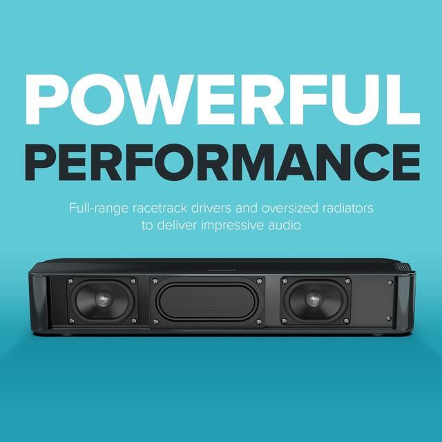 Alt view image 4 of 8 - Creative Stage SE Under-Monitor Soundbar with USB Digital Audio and Bluetooth 5.3, Clear Dialog and Surround by Sound Blaster, Powered via Adapter
