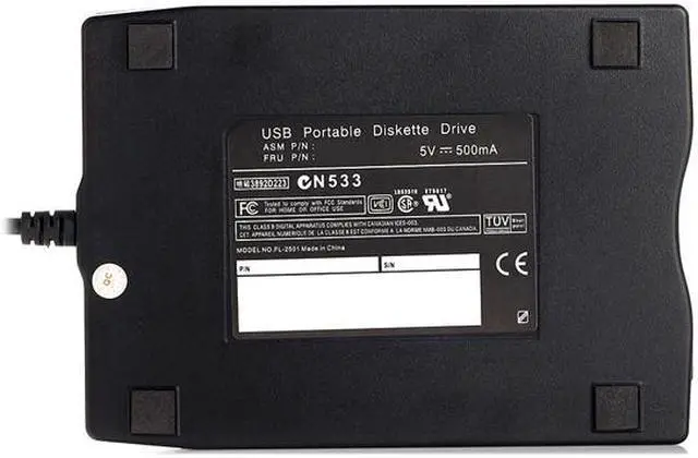 Alt view image 3 of 5 - CORN USB Floppy Drive 3.5" USB External Floppy Disk Drive Portable 1.44 MB FDD USB Drive Plug and Play for PC Windows 10 7 8 Windows XP Vista Mac Black