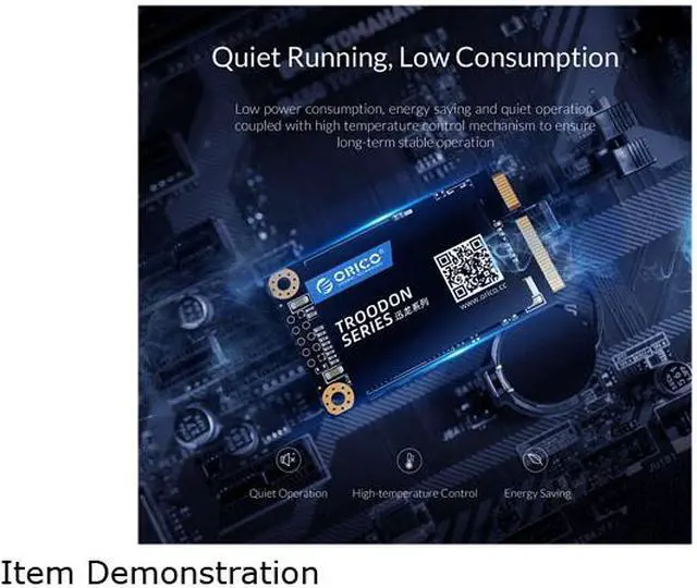 Alt view image 6 of 7 - ORICO mSATA 128GB SATA III 3D NAND Internal SSD TLC - mSATA3.0 6Gbps Internal Solid State Drive for Desktop Laptop  (M200)