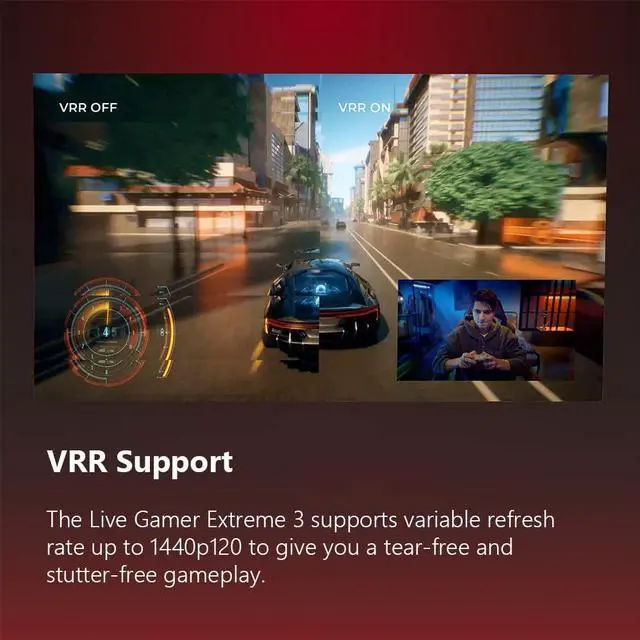 Alt view image 4 of 7 - AVerMedia GC551G2 Live Gamer Extreme 3 - 4K Plug & Play Capture Card with VRR Support and HDR Pass-Through for Gaming, Streaming, and Content Creation - TAA/NDAA Compliant