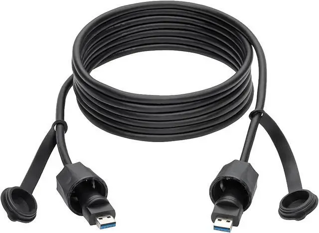 Alt view image 2 of 7 - Tripp Lite USB-A Cable SuperSpeed USB 3.0/3.1 Industrial Shielded M/M 10ft