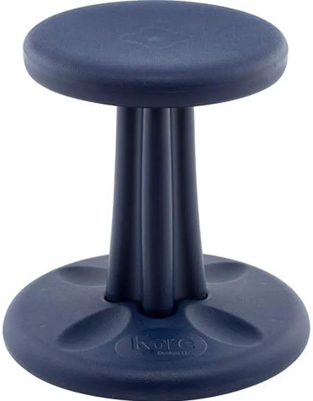 Main image of Kore Wobble Chair - Age 6-7, Grade 1-2, Dark Blue (14in) Kids Wobble Chair - Flexible Seating Stool for Classroom & Elementary School, ADD/ADHD - Made in USA