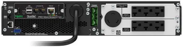 Alt view image 5 of 5 - APC SRT2200RMXLA-NC 2200 VA 1800 Watts Online Smart-UPS with Network Card