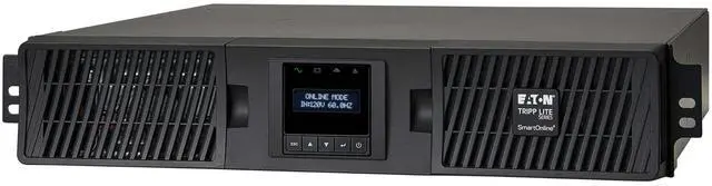 Alt view image 3 of 11 - Tripp Lite series SmartOnline 3000VA 2700W 120V Double-Conversion UPS - 7 Outlets, Extended Run, Network Card Included, LCD, USB, DB9, 2U Rack/Tower