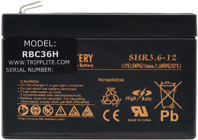 Alt view image 4 of 6 - Tripp Lite Rbc36h Ups Battery Pack