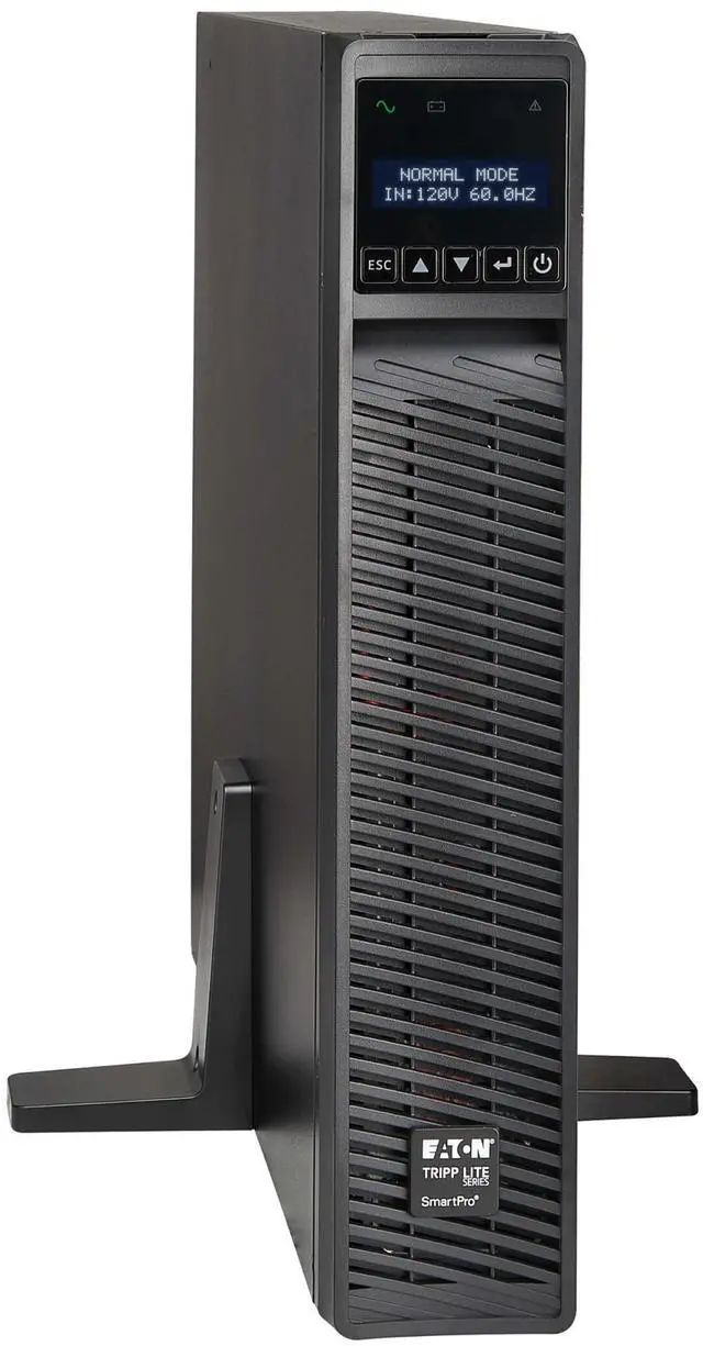 Alt view image 6 of 10 - Tripp Lite series SmartPro 1000VA 1000W 120V Line-Interactive Sine Wave UPS - 8 Outlets, Extended Run, Network Card Included, LCD, USB, DB9, 2U Rack/Tower (SMART1000RMX2UN)