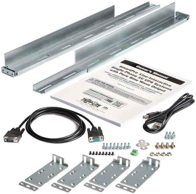 Alt view image 4 of 8 - Tripp Lite SmartPro 1U 1000VA 600W 120V 4-Outlets Sine Wave UPS SMC1000RT1U