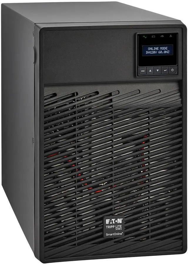 Main image of Tripp Lite series SmartOnline 120V 700VA 630W Double-Conversion UPS, 6 Outlets, Network Card Option, LCD, USB, DB9, Tower (SU700XLCD)