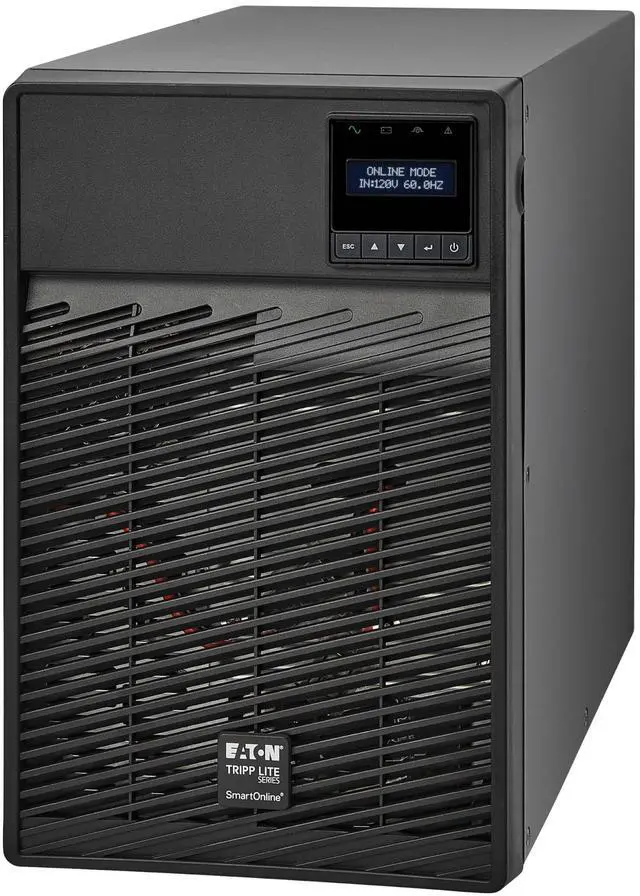 Alt view image 3 of 7 - Tripp Lite series SmartOnline 120V 700VA 630W Double-Conversion UPS, 6 Outlets, Network Card Option, LCD, USB, DB9, Tower (SU700XLCD)