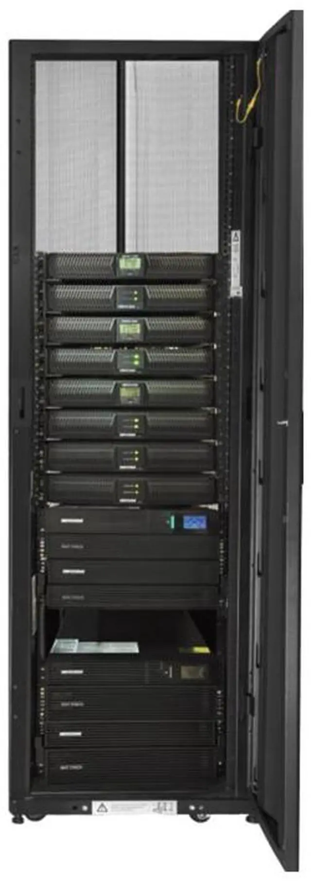 Main image of Minuteman MMCAB42S10K Power distribution cabinet - AC 208 - 240 V - 9000 Watt - 10000 VA - 1-phase - output connectors: 6 - 42U - 19"