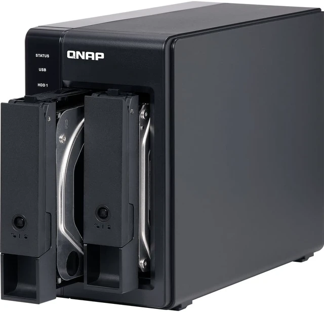 Alt view image 3 of 3 - QNAP TR-002 - Hard drive array - 2 bays (SATA-600) - USB 3.1 Gen 2 (external)