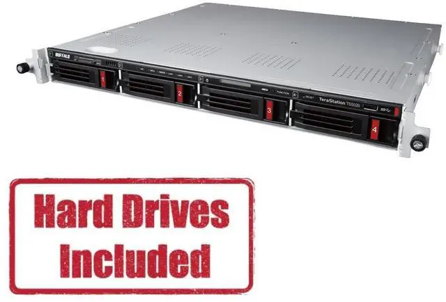 Main image of BUFFALO TeraStation TS5420RN3204 4-Bay NAS 32TB (4x8TB) with NAS-Grade Hard Drives Included Rackmount Network Attached Storage