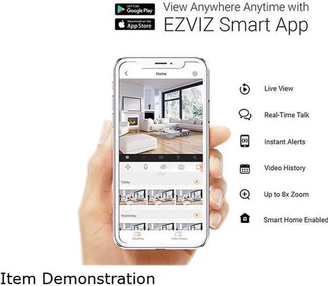 Alt view image 8 of 9 - EZVIZ AC EZT3010A Wi-Fi Smart Plug 2.4GHz supports Remote control