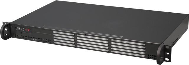 BLACK 1U MINI SC504 CHASSIS W/