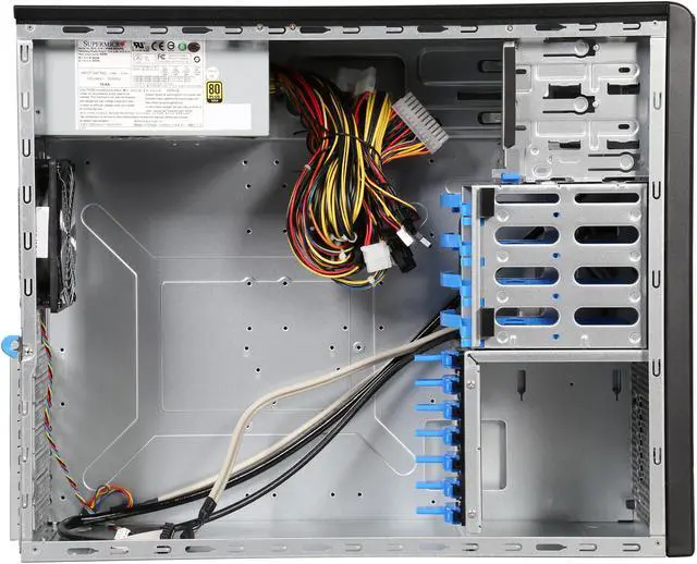 Alt view image 6 of 9 - Supermicro Superchassis Cse-732D4-903B 900W Mid-Tower Sever Chassis (Black)