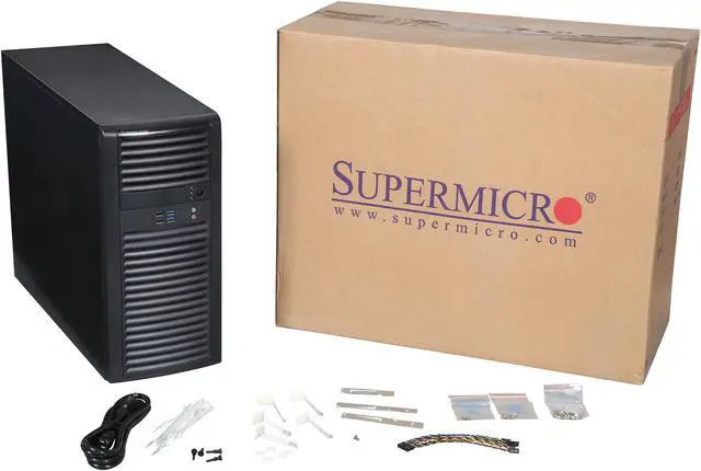 Alt view image 9 of 9 - Supermicro Superchassis Cse-732D4-903B 900W Mid-Tower Sever Chassis (Black)