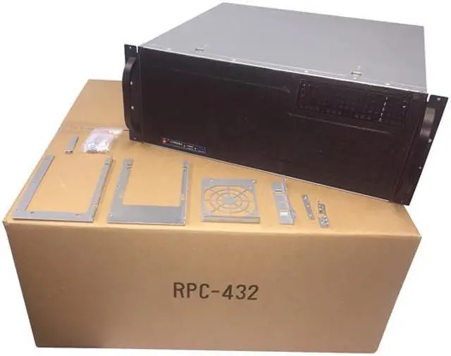 Alt view image 9 of 9 - Norco RPC-432 4U Short Depth Rackmount Support 13" Long Add-on Cards