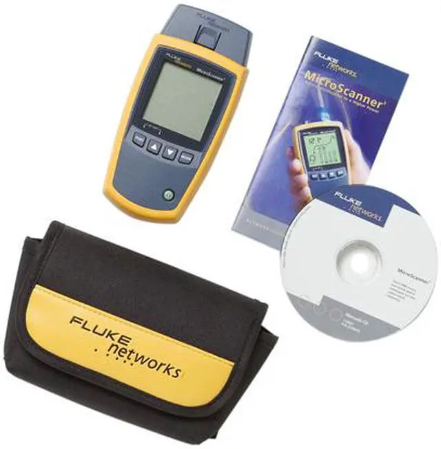 Alt view image 3 of 3 - Fluke Networks MS2-FTK MicroScanner2 Network Cable Tester and Fiber Tester