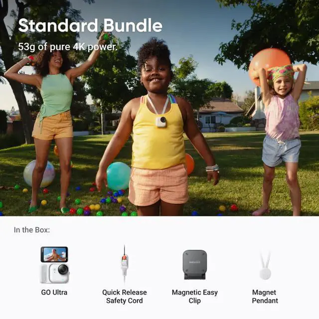 Alt view image 3 of 9 - Insta360 GO Ultra, Standard Bundle, Arctic White