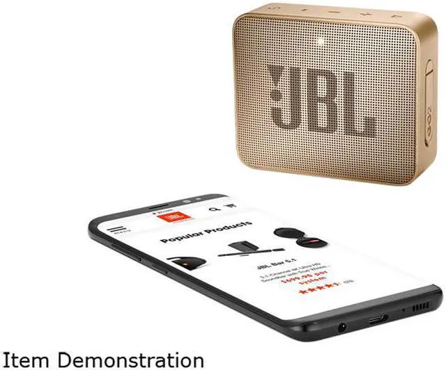 Alt view image 7 of 7 - JBL Go 2 Portable Bluetooth Waterproof Speaker (Champagne)