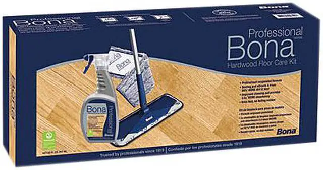 Alt view image 2 of 2 - Bona WM710013398 Hardwood Floor Care Kit, 15 Inch Head, 52 Inch Handle, Blue