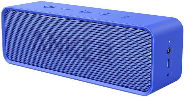 Anker Wireless Low Range with Bluetooth Playtime, Soundcore Harmonic 24-Hour Mic, Portable Speaker Superior & Bluetooth Dual-Driver 66-Feet Distortion Speaker with and Sound Built-in